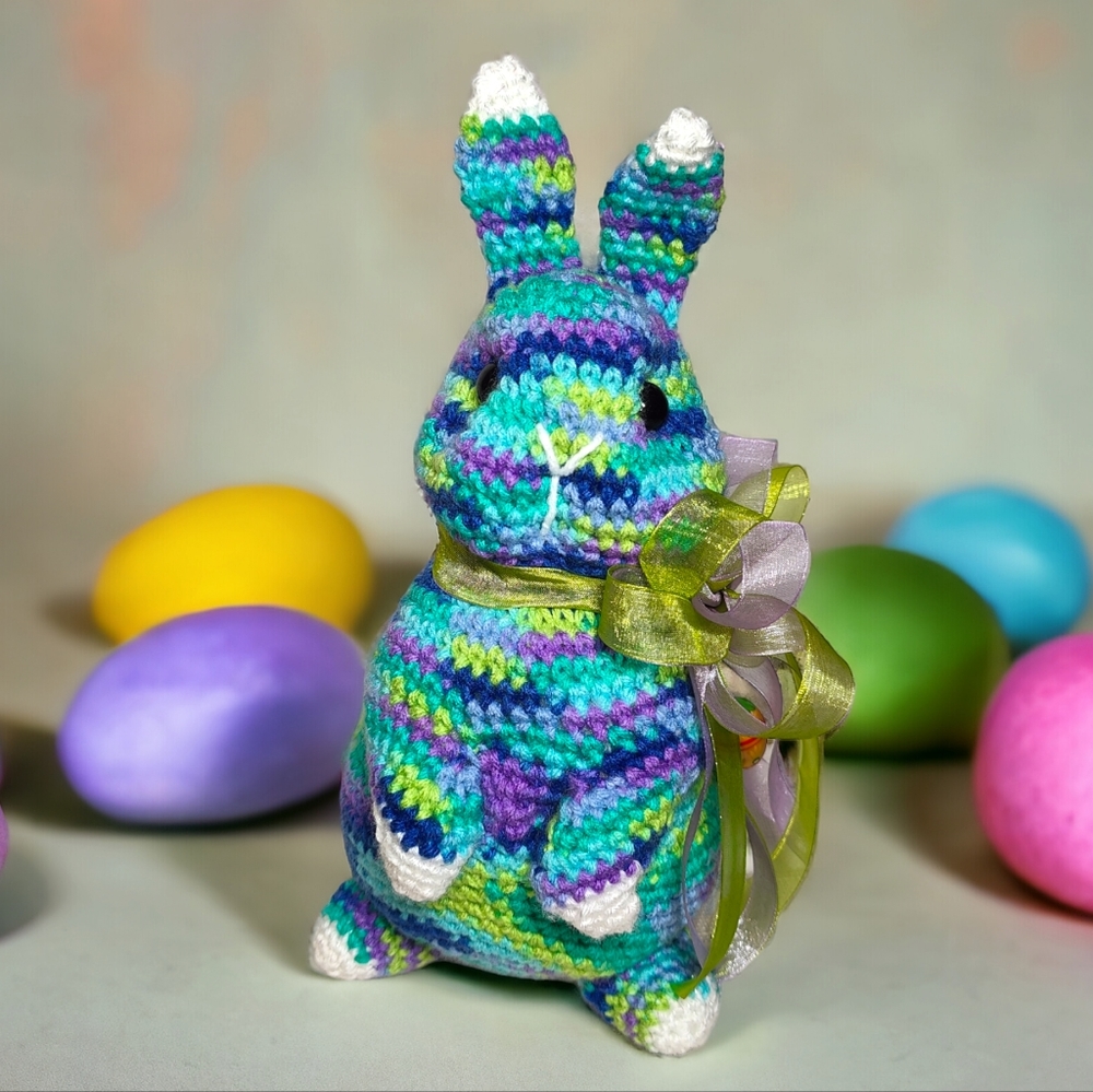 Hand Crochet Easter Bunny Rabbit Animal Toy